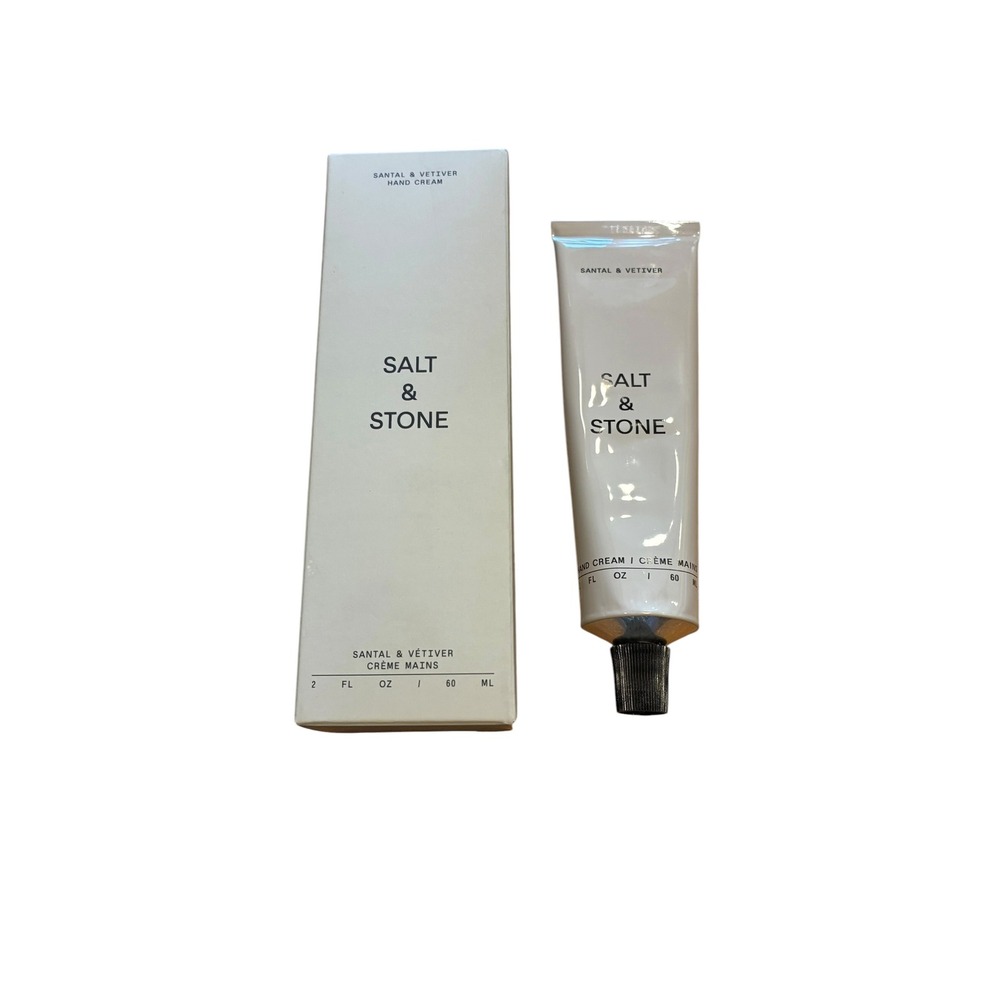 Salt & Stone Santal & Vetiver Hand Cream 60mL NIB Squalane Niacinamide
